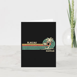 Cartão Funny Vintage Retro Summer Vacation Hawaii Kauai B