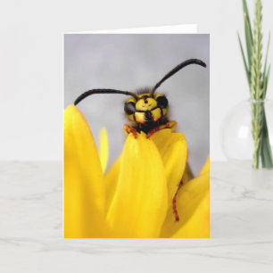 Cartão Funny Wasp Greeting Card