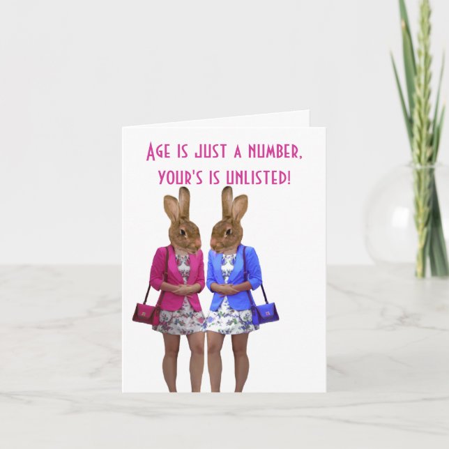 Cartão Funny womans age saying birthday card (Frente)