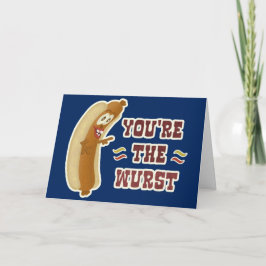 Cartão Funny Wurst Bratwurst Oktoberfest Humor