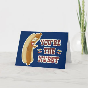 Cartão Funny Wurst Bratwurst Oktoberfest Humor