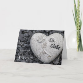 Cartão Für immer im Herzen - em Liebe!