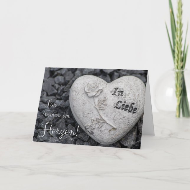 Cartão Für immer im Herzen - em Liebe! (Frente)