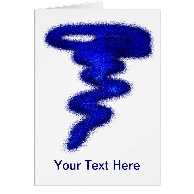 Cartão Furacão azul (Frente)