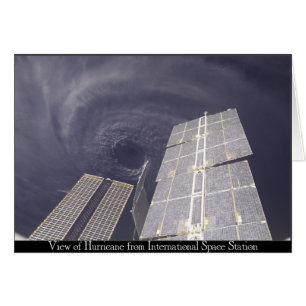 Cartão Furacão da estação espacial