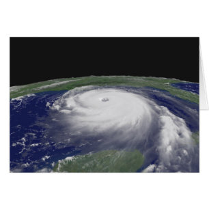 Cartão Furacão Katrina Imagem por Satélite
