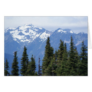 Cartão Furacão Ridge no parque nacional olímpico