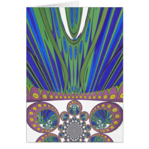 Cartão Fusão Afro-Egípcia: Um Design de Caleidoscópio