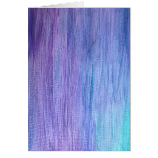 Cartão Fusão roxa de turquesa (Frente)