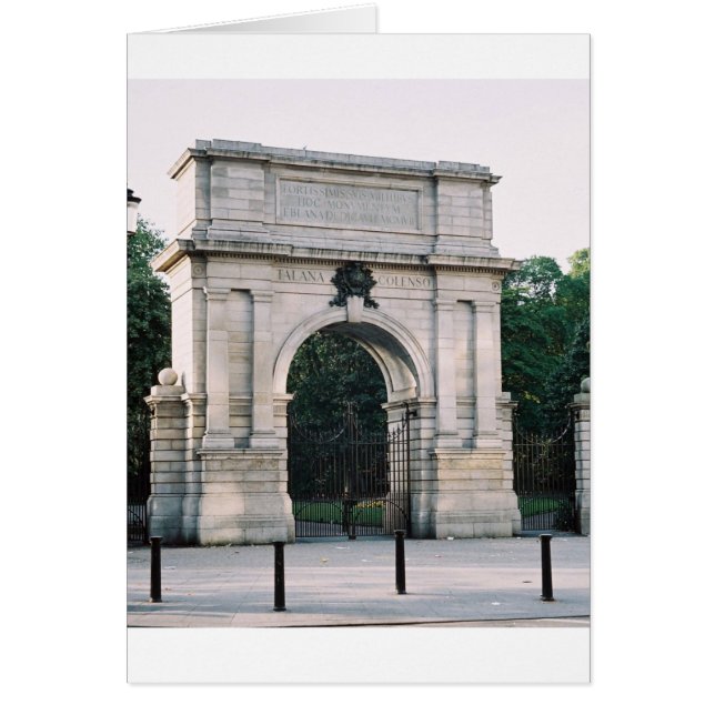 Cartão Fusiliers Archway Stephens Green Dublin (Frente)