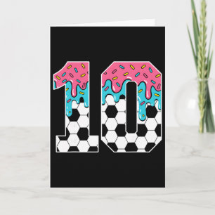 Cartão Futebol 10 Anos de Idade Sorvete Drip Juventude 10