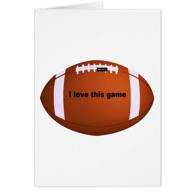 Cartão Futebol americano (Frente)
