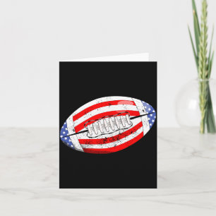 Cartão Futebol Americano Bandeira Americana 4 De Julho Cr