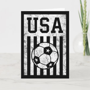 Cartão Futebol Americano Bandeira Americana Mulheres Home