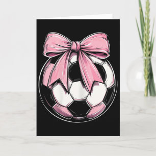 Cartão Futebol Byll Rosa Coquette Laço Fita Delicada Meni