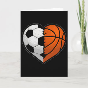 Cartão Futebol Bysketbyll Byll Coração Amante do Esporte