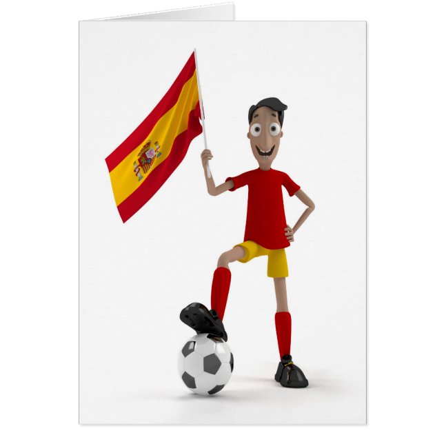 Cartão Futebol da espanha (Frente)