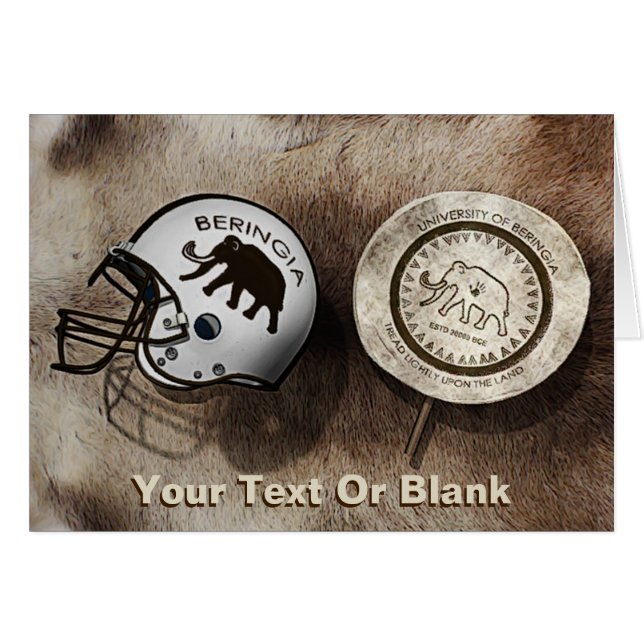 Cartão Futebol da Universidade de Beringia (Frente Horizontal)