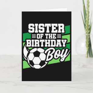 Cartão Futebol de Aniversário - Irmã de Aniversário - Fut