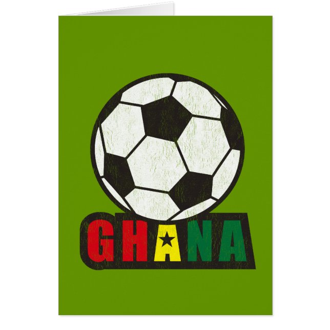 Cartão Futebol de Ghana (Frente)