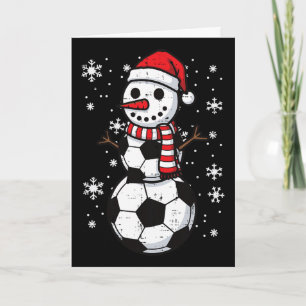 Cartão Futebol de Natal Ll Boneco de Neve Xmas Footll Men