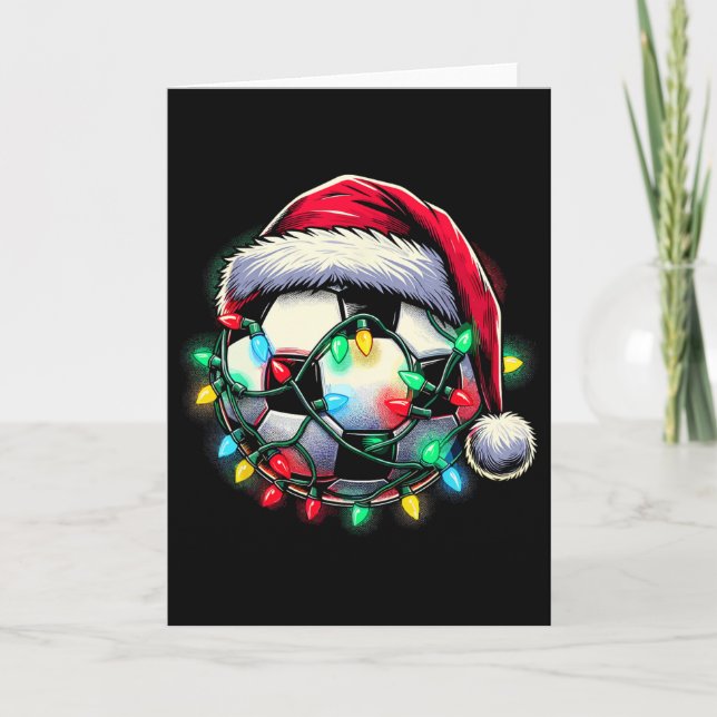 Cartão Futebol de Papai Noel Ll Natal  (Frente)