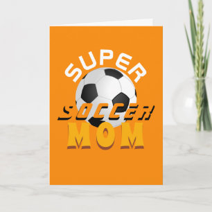 Cartão Futebol de Super Mãe Futebol Dia das Mães Esportiv