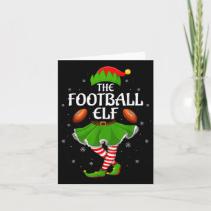 Cartão Futebol Elf Famílias Raparigas de Natal Mulheres P