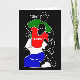 Cartão Futebol engraçado Fútbol Futebol