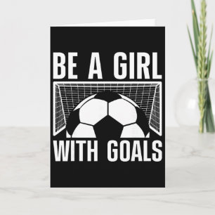 Cartão Futebol Legal Para Mulheres Meninas Amantes Do Fut