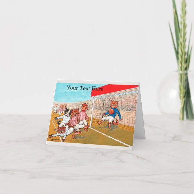 Cartão Futebol Louis Wain (Frente)