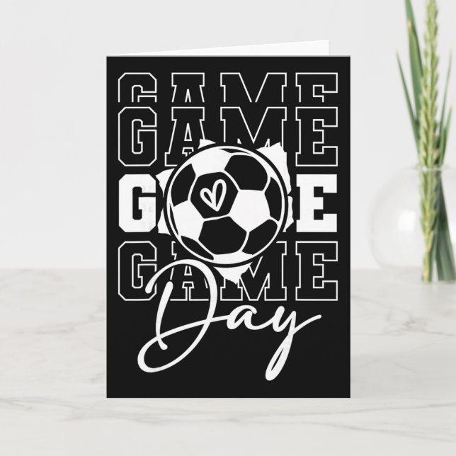 Cartão Futebol no Dia do Jogo  (Frente)