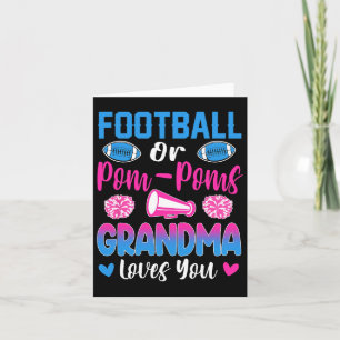 Cartão Futebol Ou Pom Vovó Te Ama Vovó De Gênero