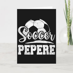 Cartão Futebol Pepere Jogador de Futebol Dia do Jogo Dia