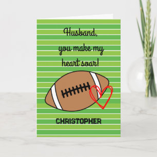 Cartão Futebol Pun Husband Birthday