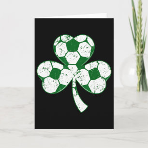 Cartão Futebol Shamrock Dia de São Patrício Dia de São Pa
