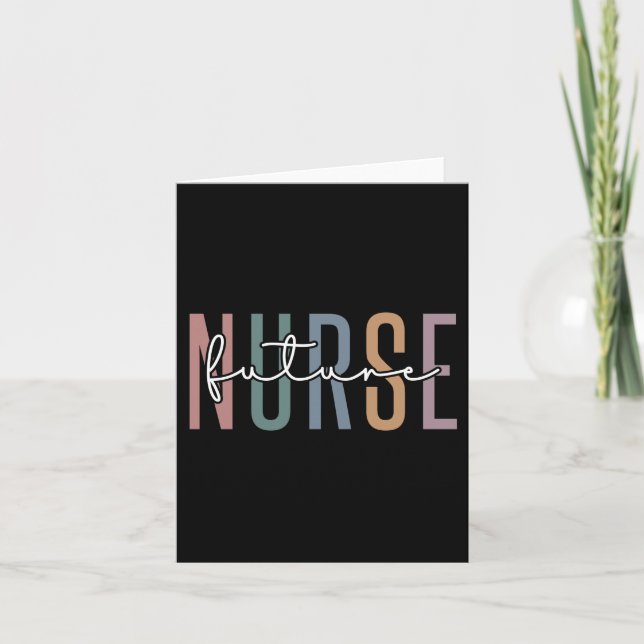 Cartão Future Nurse | Nurse in training gifts (Frente)
