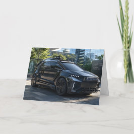 Cartão Futuristic AI Security Vehicle 