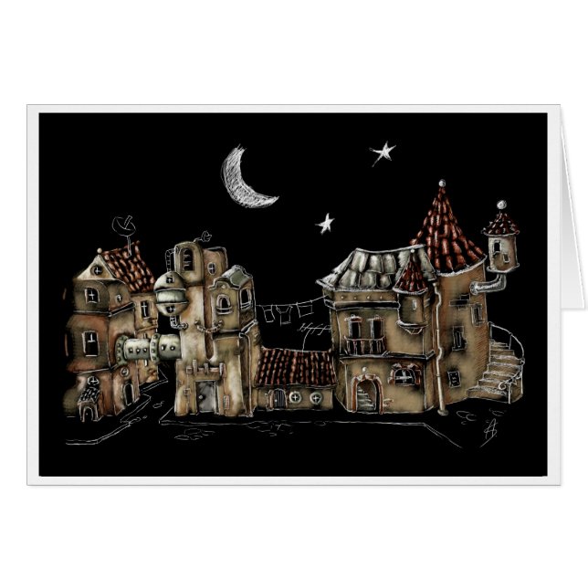 Cartão Futuristic city (Frente Horizontal)