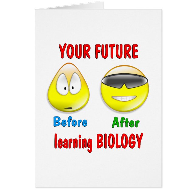 Cartão Futuro da biologia (Frente)