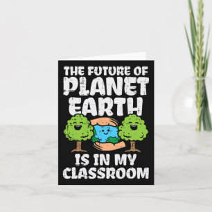 Cartão Futuro Do Planeta Na Minha Sala De Aula Dia Da Ter