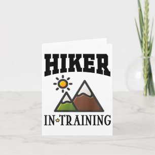 Cartão Futuro Hiker No Treinamento De Caminho De Cuta