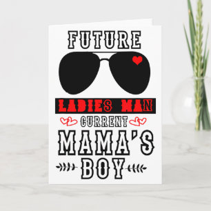 Cartão Futuro Homem das Damas Atual Menino da Mamãe - Val