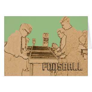 CARTÃO FUZBALL FOOSBALL FUZBOLL FOTO DE MESA DE ARTE