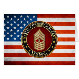Cartão Fuzileiros americanos: Sargento-mor (USMC MGySgt)
