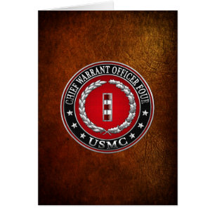 Cartão Fuzileiros dos EUA: Chefe do Mandado Quatro (USMC 