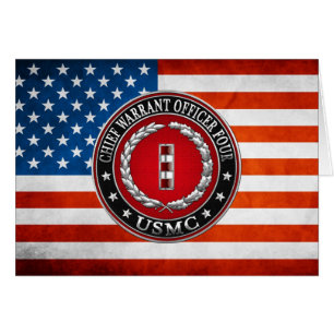 Cartão Fuzileiros dos EUA: Chefe do Mandado Quatro (USMC