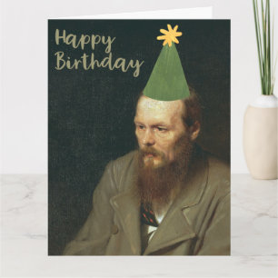 Cartão Fyodor Dostoevsky Diz Feliz Aniversário!