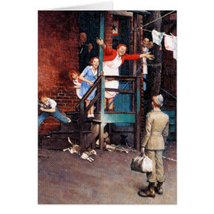 Cartão G.I. de regresso a casa.