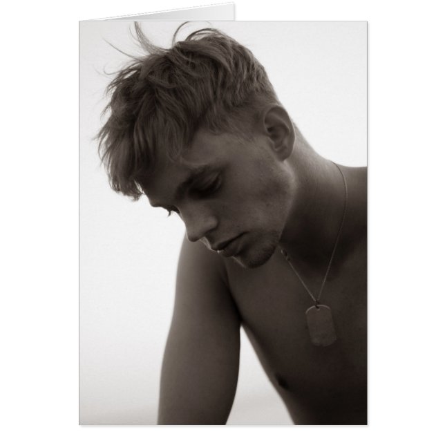 Cartão G.I. pensativo (Frente)